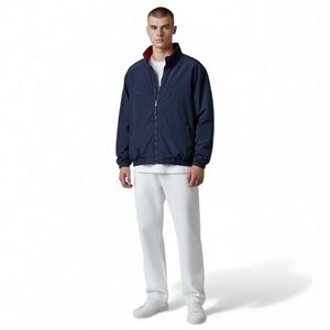 White Sierra Navy Softshell Bomber Winter Jacket XL Red Fleece Lining Winter